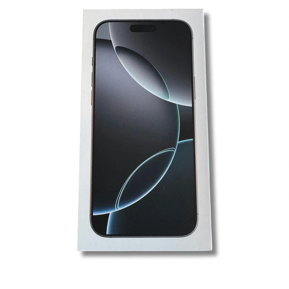 Apple iPhone 16 Pro Max EMPTY Retail Box Only White Titanium 256GB OEM Tray